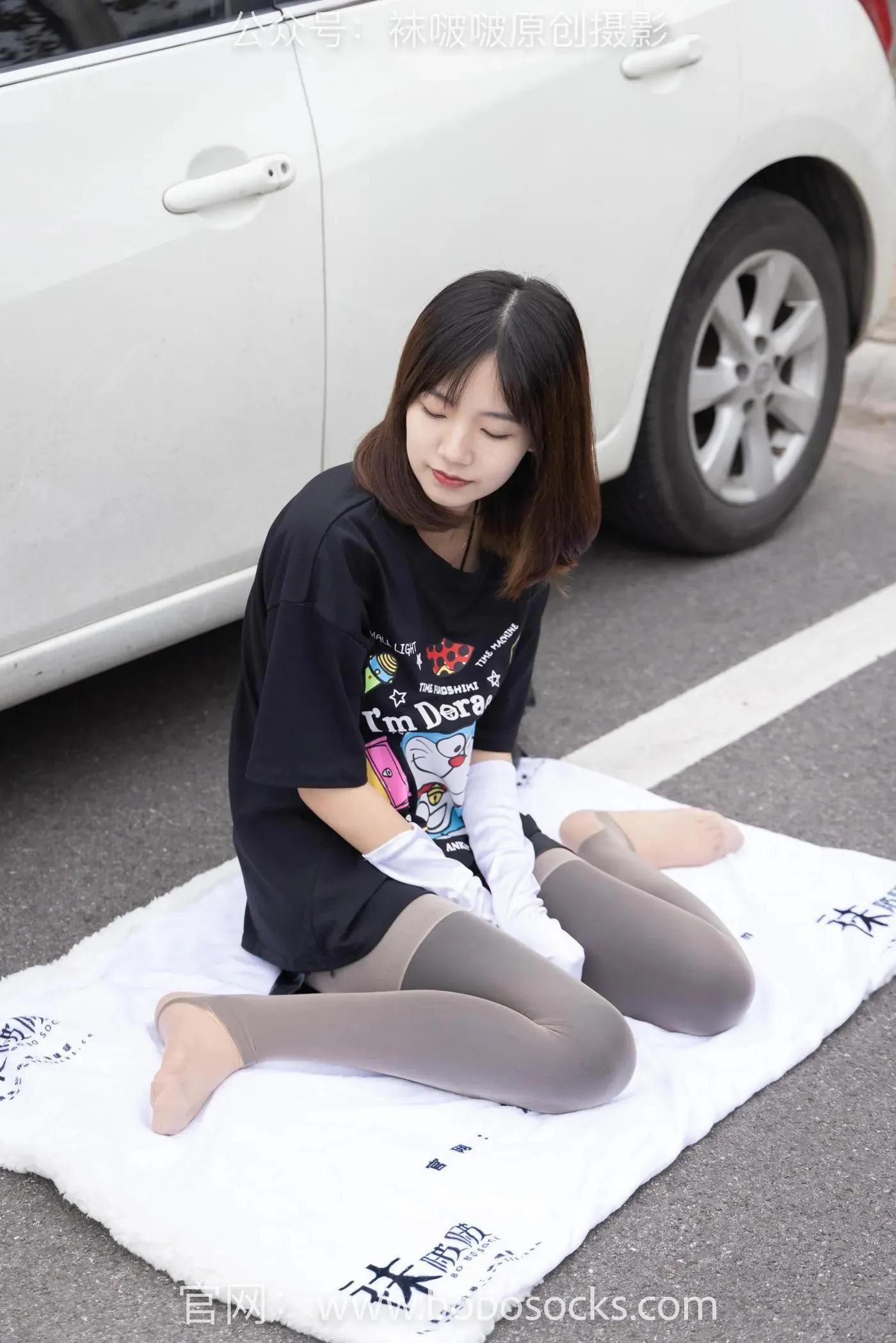 [BoBoSocks袜啵啵]NO.146 小甜豆-高跟长靴、黑色踩脚裤、肉丝 [154P]插图1